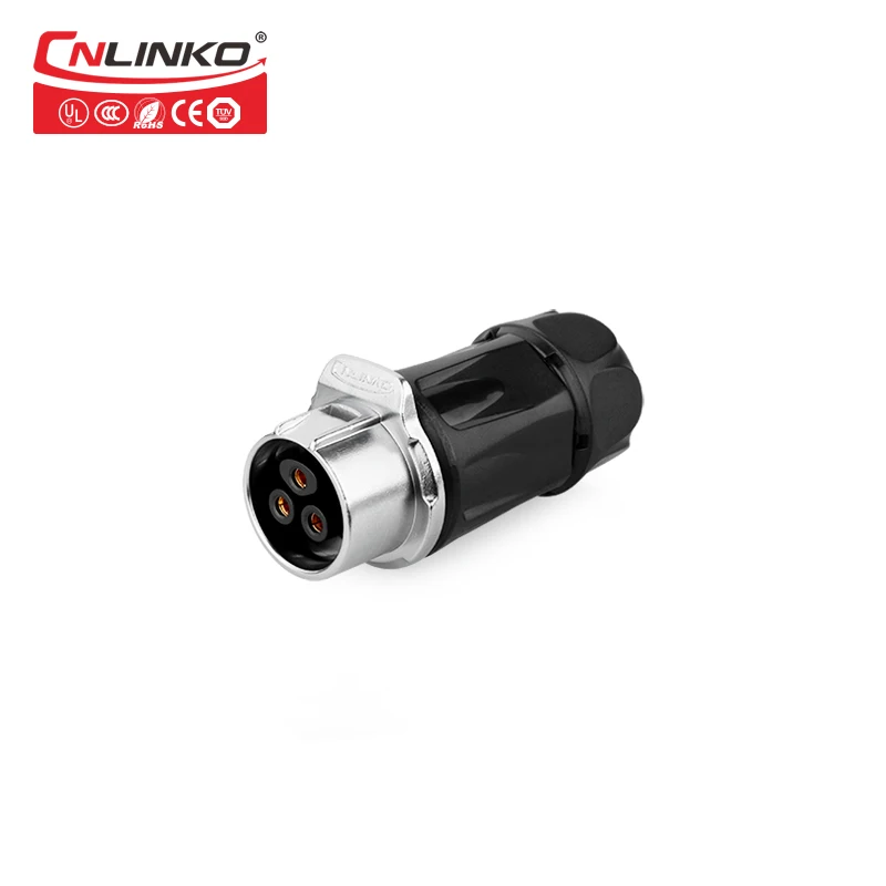 female cable connect CNLINKO 3pin круговой разъем, электрический разъем питания, M20 разъем и гнездо панели, светодиодный дисплей IP67 водонепроницаемый разъем, Male and Female Cable Connector Drop Shipping/ Wholesale - Цвет: female cable connect