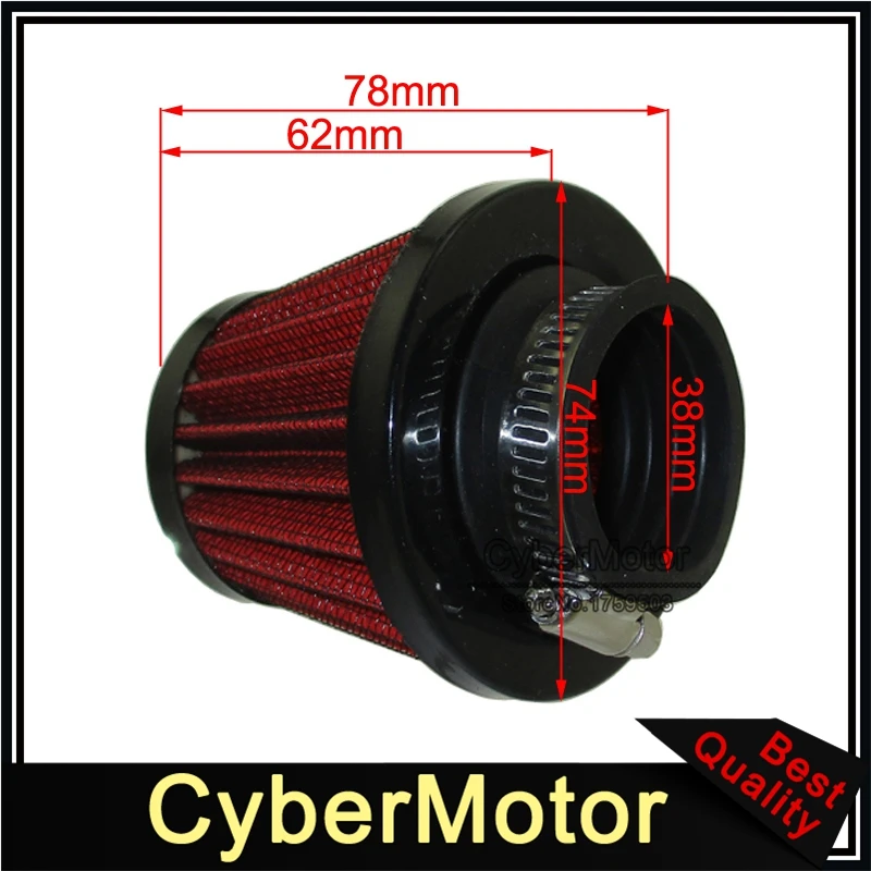38mm Air Filter For Chinese GY6 50cc QMB139 Moped Scooter 50cc 70cc 90cc 110cc 125cc Pit Dirt 38mm Air Filter For Chinese GY6 50cc QMB139 Moped Scooter 50cc 70cc 90cc 110cc 125cc Pit Dirt