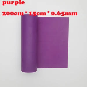 2M purple 0.65mm 200 см* 15 см* 0,8 мм черная плоская резиновая лента антифриз Резиновая лента использовать для охоты лук для стрельбы и спорта - Color: 2M purple 0.65mm