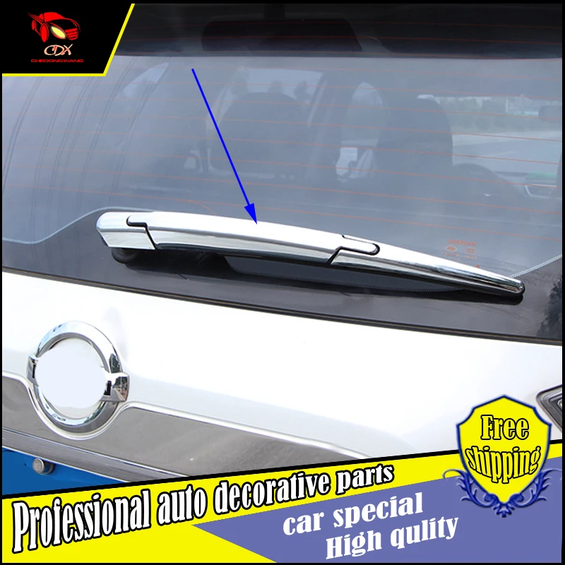 ABS Chrome Rear Wiper Cover Trim for 2014 2015 2016 X Trail x trail T32 Rogue Rear Window Wiper