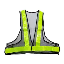 Классический стиль высокого качества светоотражающий жилет v-образная Светоотражающая безрукавка Зеленая рабочая одежда Униформа