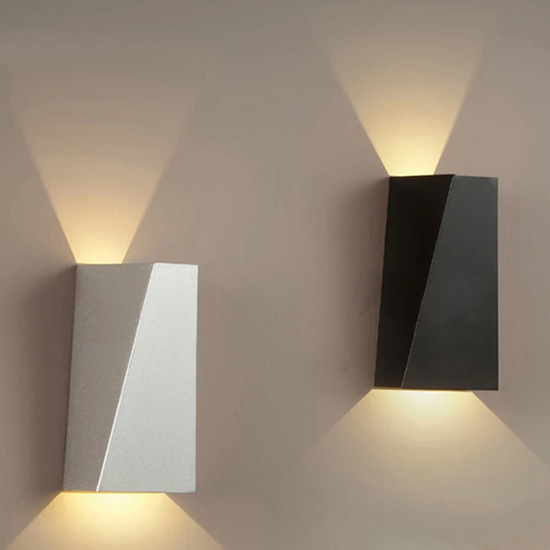Modern Minimalist Led Wall Light Dual-Head Geometry 10W Wall Lamp for Hall Bedroom Corridor Bathroom Lamp Reading Home Lighting (1)