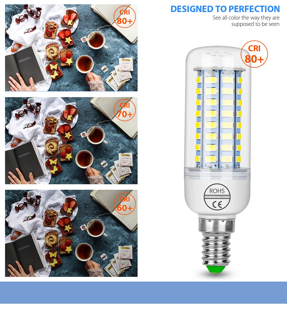 CanLing Led Bulb E27 Ampoule Led E14 220V Lamp Corn Bulb Light Candle SMD 5730 Led 3W 5W 7W 9W 12W 15W 20W Home Chandelier Light