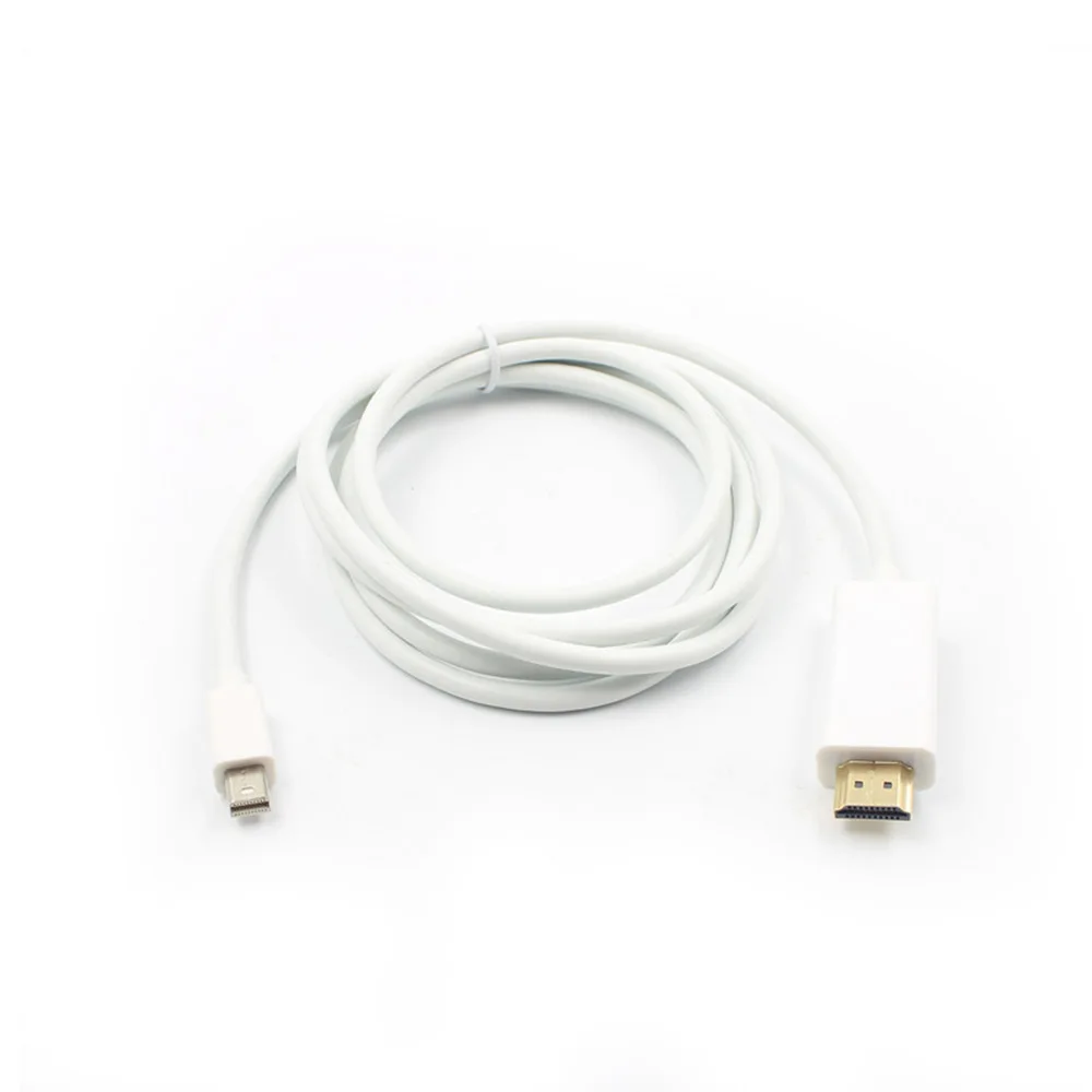 Tancredy Mini DP к HDMI DisplayPort 1 8 м адаптер конвертер видео кабель Разъем для ПК Apple Mac book Pro Air