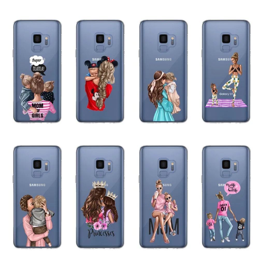buy Russia Prince QUEEN King Princess Baby Mom Girl For Samsung Galaxy S5 S6 S8 S7 Edge S9 Plus Note 9 A6 A8 Plus 2018 J5 J7 A7 2018