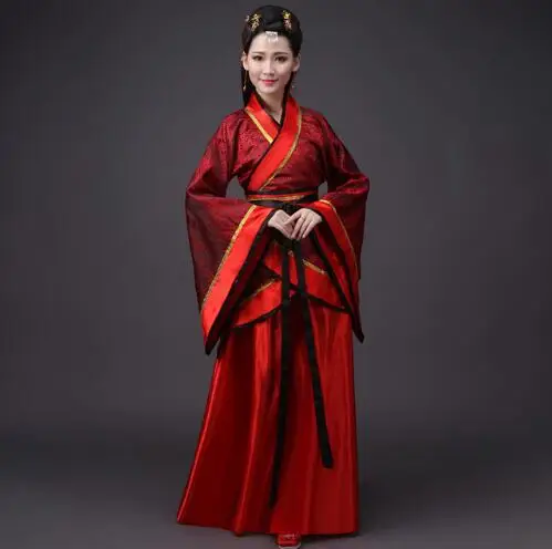Style 8 Новое китайское традиционное женское ханьфу китайское платье феи Красное Белое Hanfu одежда династии Тан Китайский древний костюм - Цвет: Style 8
