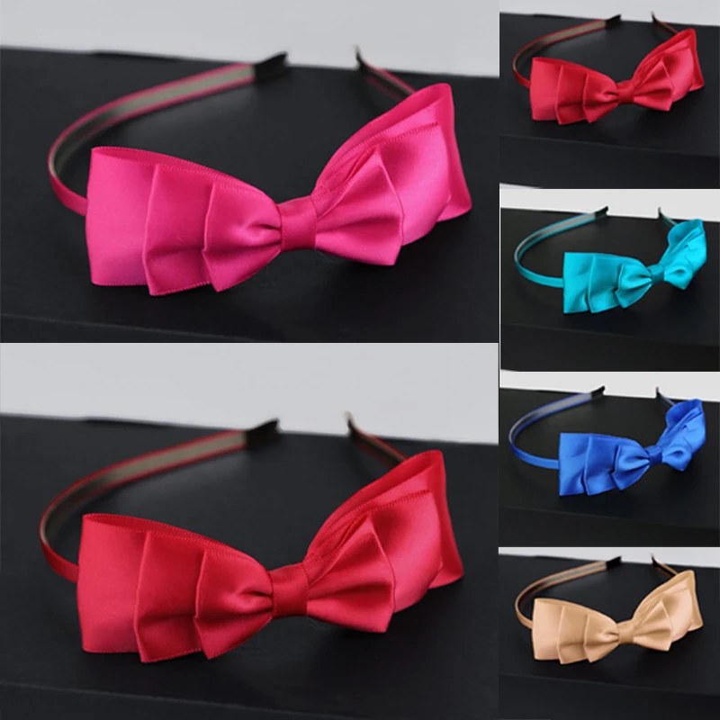 

Korean Style Fashion Women Stylish Big Bowknot Ribbon Headband Hair bands Hair Accessories Hair Hoop