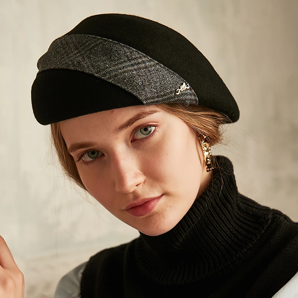 Sedancasesa 2019 Новая Осень Зима Fedoras Шапки для Девочек Женская Мода Шапка Берет Англия