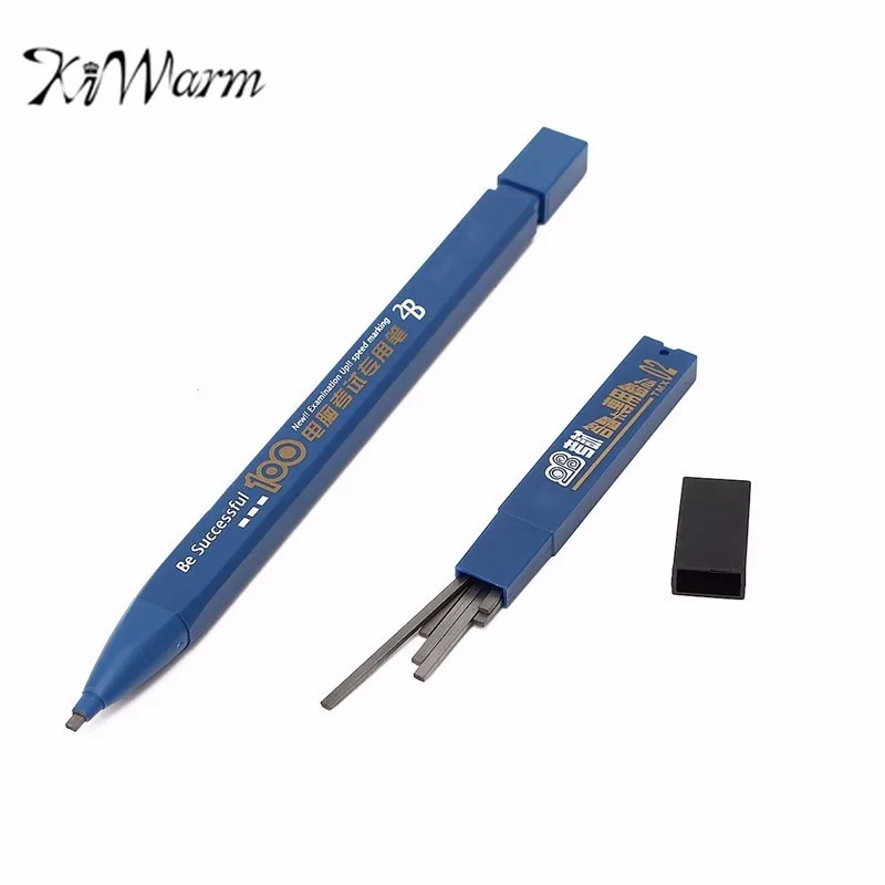 

1 Set 2B Black Lead Holder Exam Mechanical Pencil With 6PCs Lead Refills Set For Students Examination Writing Sewing Tools
