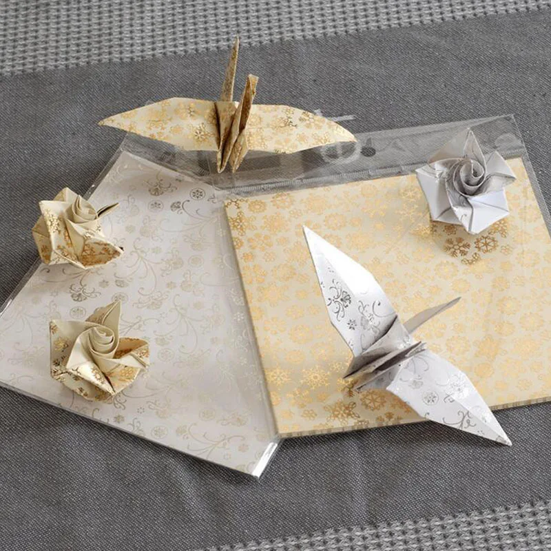 

20 Sheets 150*150mm DIY Kids Folded Craft Paper Square Floral Origami Paper Single Sided Scrapbooking Decor Handmade Craft Paper