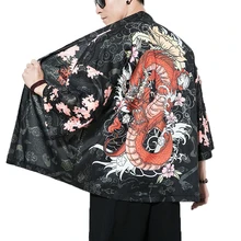 Летний китайский стиль, мужской кардиган-кимоно, Мужской плащ, Харадзюку, свободная, повседневная, открытая стежка, ветровка, винтажная мужская куртка