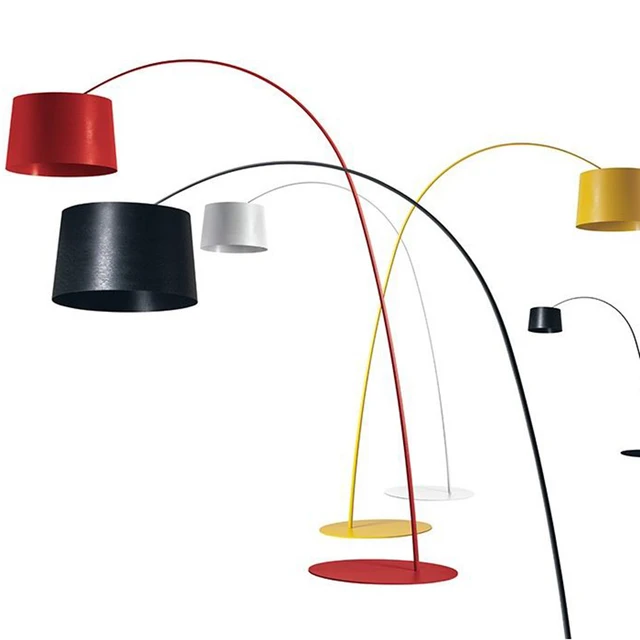 Long Necked Floor lamp Light Simple design colorful Kung red black ... Long Necked Floor lamp Light Simple design colorful Kung red black ...