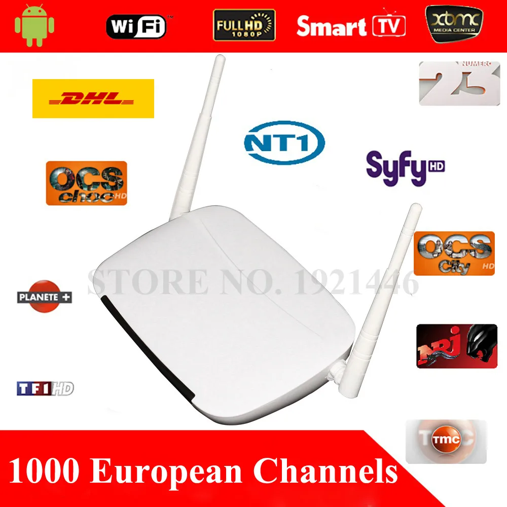 Updated IUDTV IPTV 1300 European Channels TV Box Android 4 4 WiFi HDMI Smart Android font