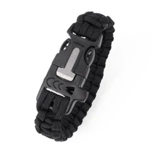 Marca Открытый Кемпинг паракордовый браслет для выживания Аварийный плетеный трос браслеты для мужчин модные украшения для отдыха на природе