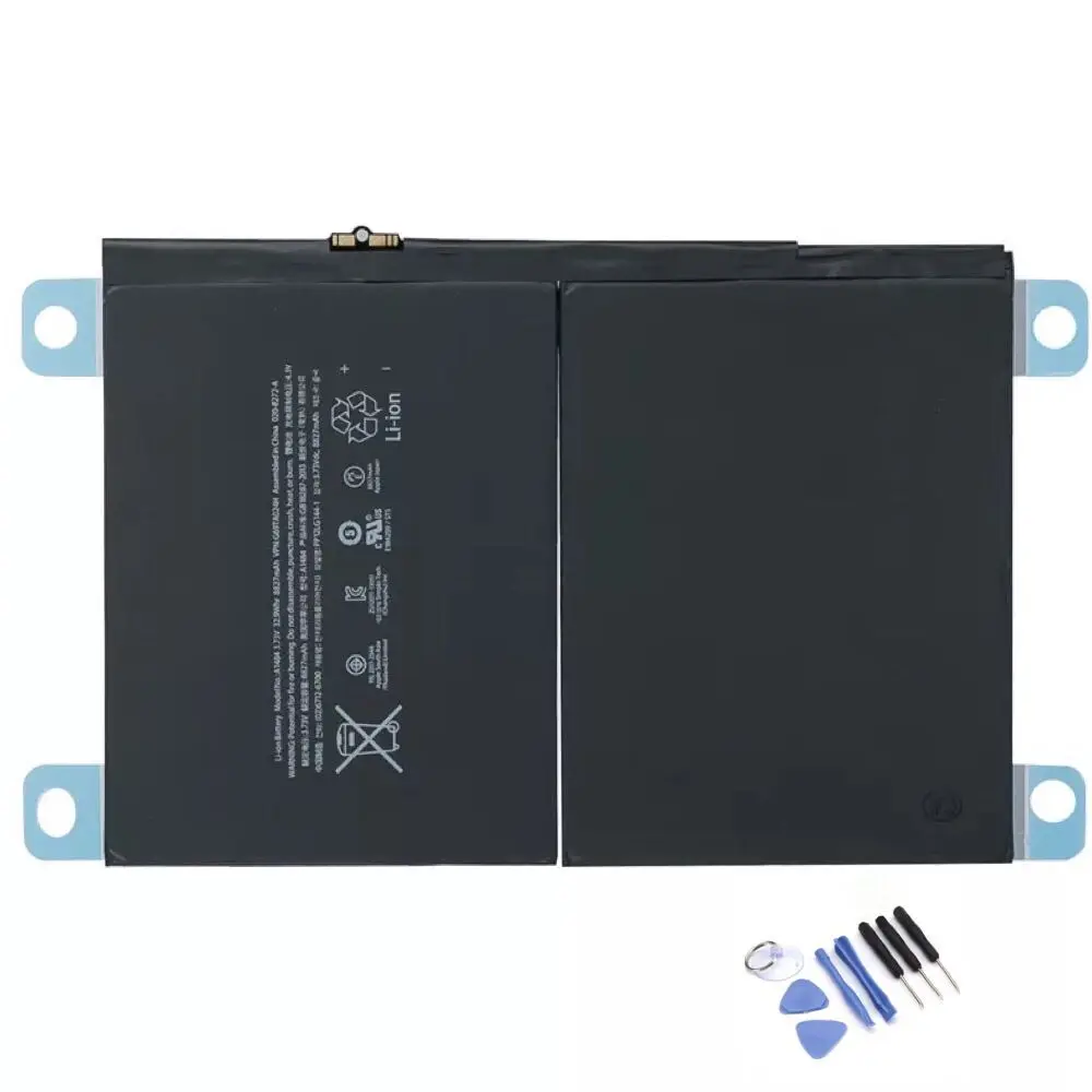 

NEW 8827mAh Li-ion Internal Battery Replacement for ipad 5 Air A1484 A1474 1475 0 Cycly with Repair Tools