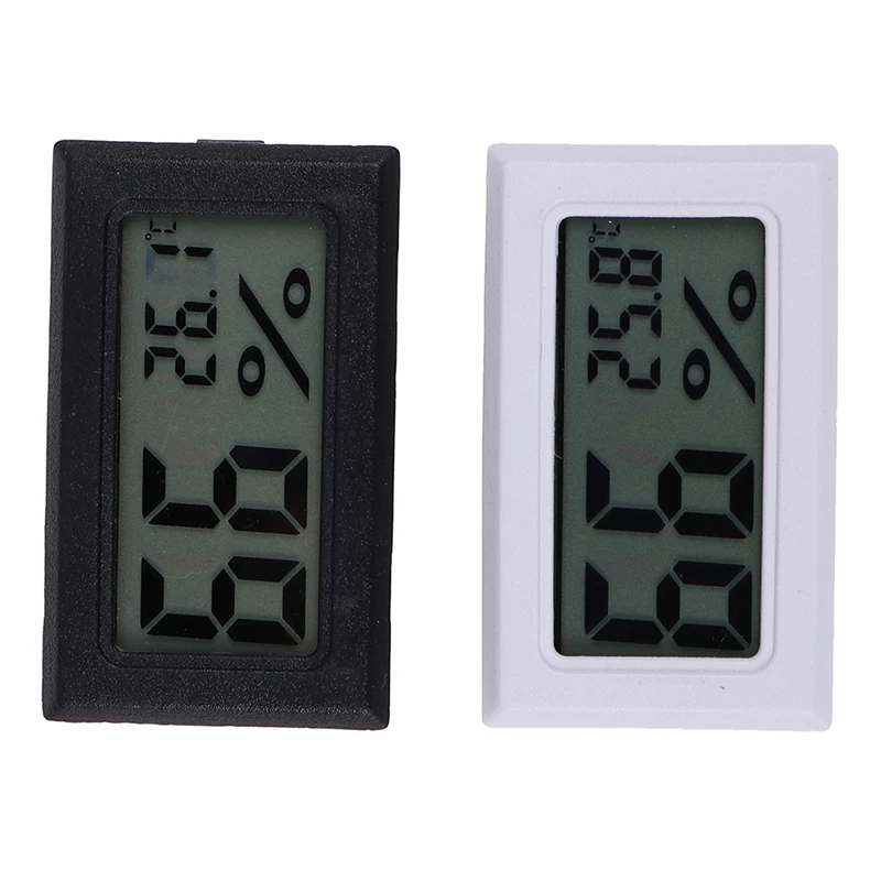1PC New Hot Sale Mini Digital LCD Thermometer Hygrometer Humidity Meter Room Indoor Temperature Clock Wholesale