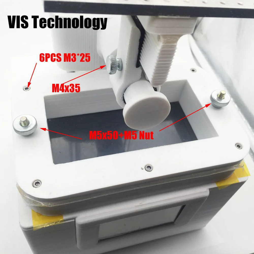 1 компл. Винт+ гайка для смолы бак и Z-axis хлопать 3D SLA принтер NanoDLP Thingiverse TOS