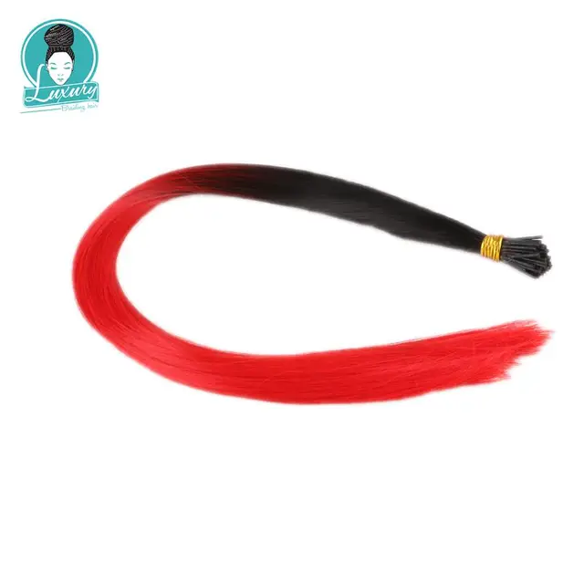 I Tip Feather Synthetic Pre Bonded Hair Extensions Luxury for Braiding 22