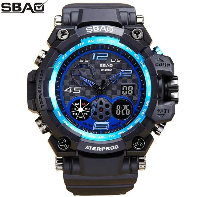 Sbao Mens Watches Top Brand Luxury Watch Date Calendar Led Sbao Mens Watches Top Brand Luxury Watch Date Calendar Led Electronics Men Military Relogio