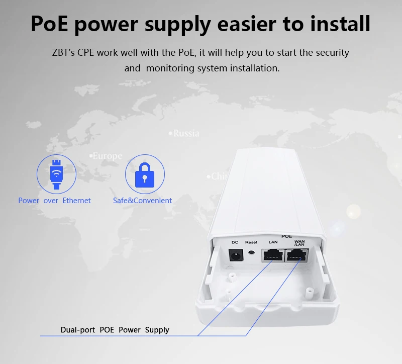 Cioswi APG721 наружная точка доступа 150 Мбит/с CPE мост с 11dbi встроенной антенной и 2*10/100 м LAN порт 3 км