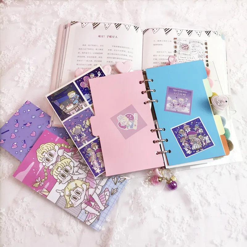 DIY блокнот Bingbing Super Star рубанок Kawaii Bullet Journal Дневник для девочек органайзер для студентов ежедневный Еженедельный план канцелярские принадлежности подарок