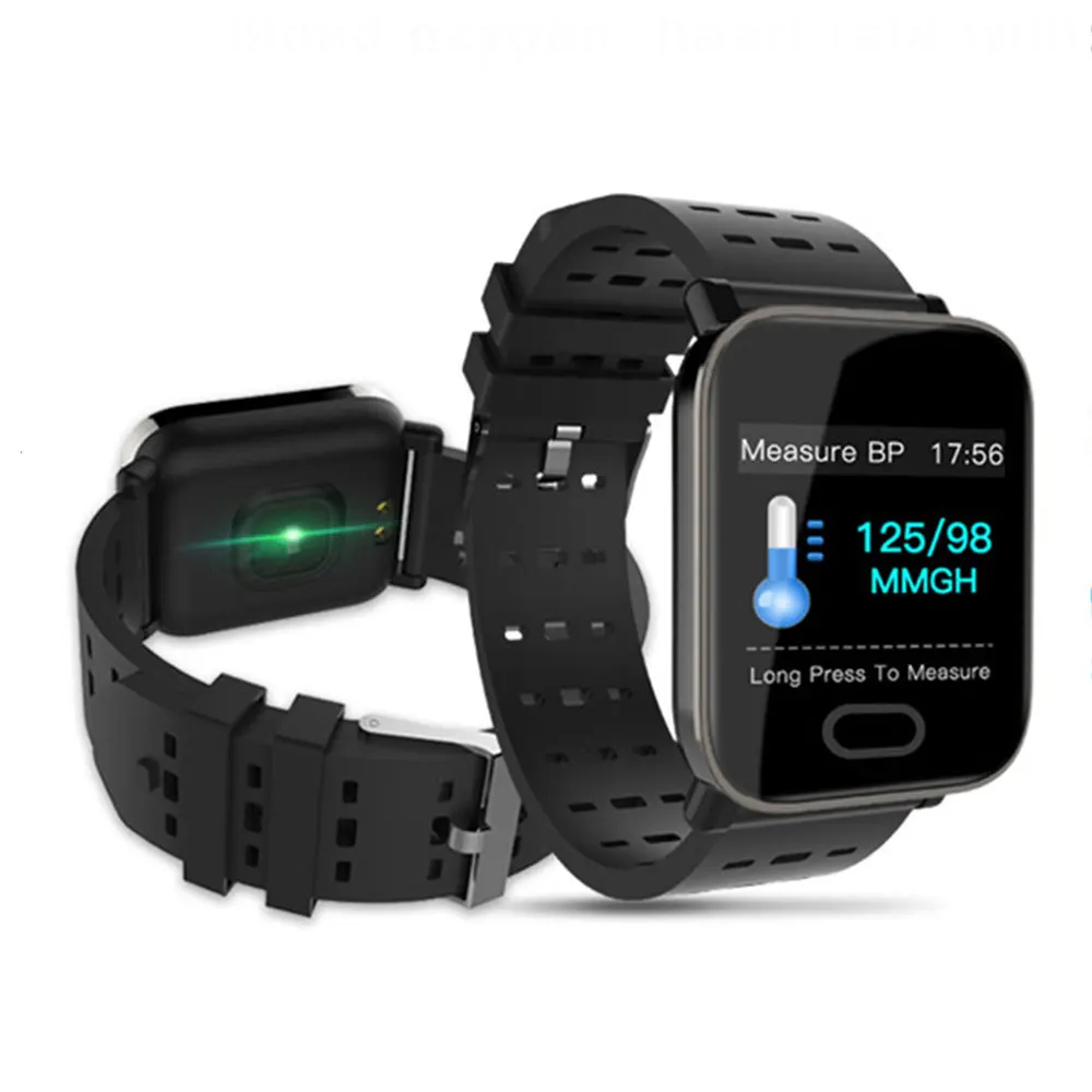 

Nashone 2019 Smart Watch Men A6 Heart Wristband Men Watches Fitness Tracker Bluetooth watch waterproof Touch Scree smart Clock