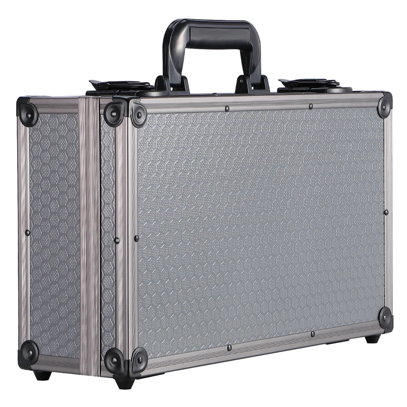 

vintage Aluminium Storage utility foam Briefcase Carrying Hand Tools safety code Case Accessories Organizer