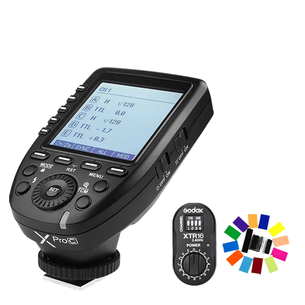Godox XPro C передатчик + XTR 16 приемник Flash E TTL HSS 2 4G Беспроводная X система для Canon DSLR V850