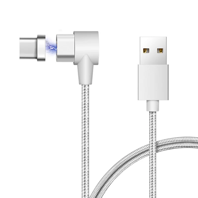 Micro USB кабель l-линия Магнитный кабель для зарядки 90 градусов USB зарядный кабель для iPhone X 8 7 6 Plus 5 5S usb type C USB C кабель