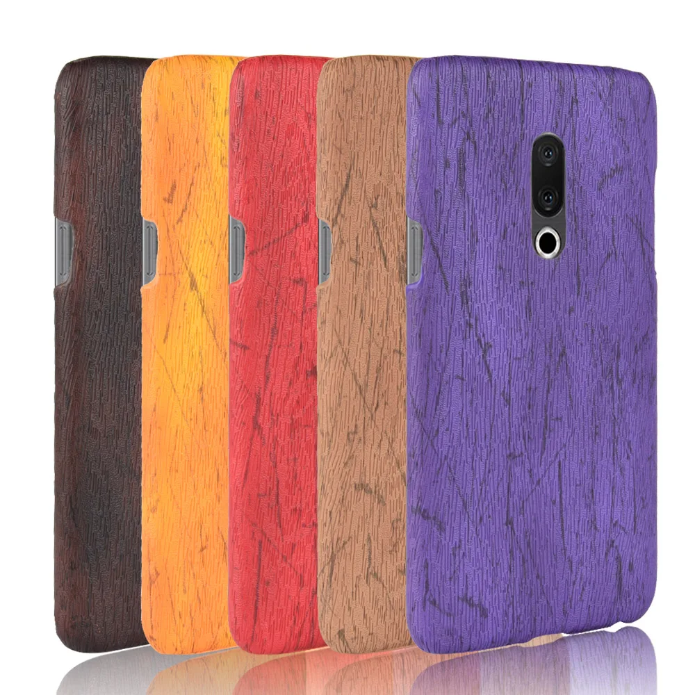 Роскошный винтажный кожаный чехол Woodern Skin для Meizu 15 Lite жесткий кожаные чехлы