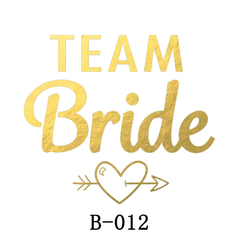 10pc Bridal Team Bridesmaid team temporary tattoo Bachelor Bride Party Sticker Decoration Marriage Bridal To Be Party Supplies 