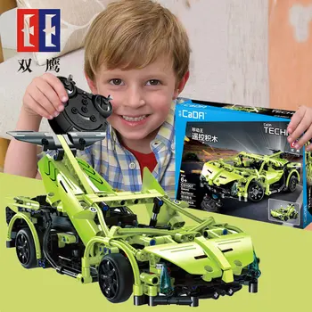 

453pcs Technic Series Building Block Brick Toy RC Remote Control Racing Car F1 Sportscar Racing Car Compatible Birthday Gift