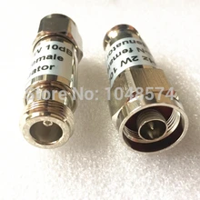 1 шт. аттенюатор 2 Вт 2 Вт DC-3 ГГц 10dB N RF коаксиальный разъем питания Штекерный к гнезду сопротивление 50 Ом