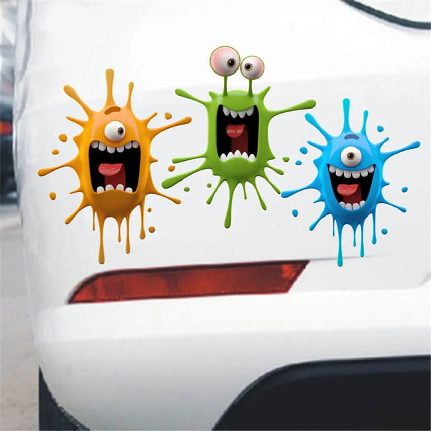 Funny character Car Stickers 3D cartoon Decal Sticker Car Styling