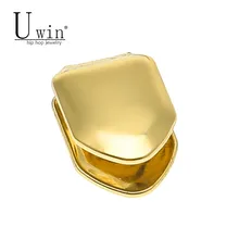 UWIN цвета: золотистый, серебристый Цвет в стиле «хип-хоп» зуб грили Cap Top& Нижний зуб для Хэллоуина для рождественской вечеринки ювелирные изделия