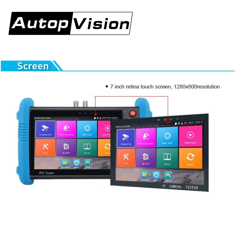 Wanglu IPC9800 Plus 4K H.265/H.264 CCTV камера тестер 8MP TVI CVI 5MP AHD SDI CVBS IP монитор с TDR мультиметр|analog