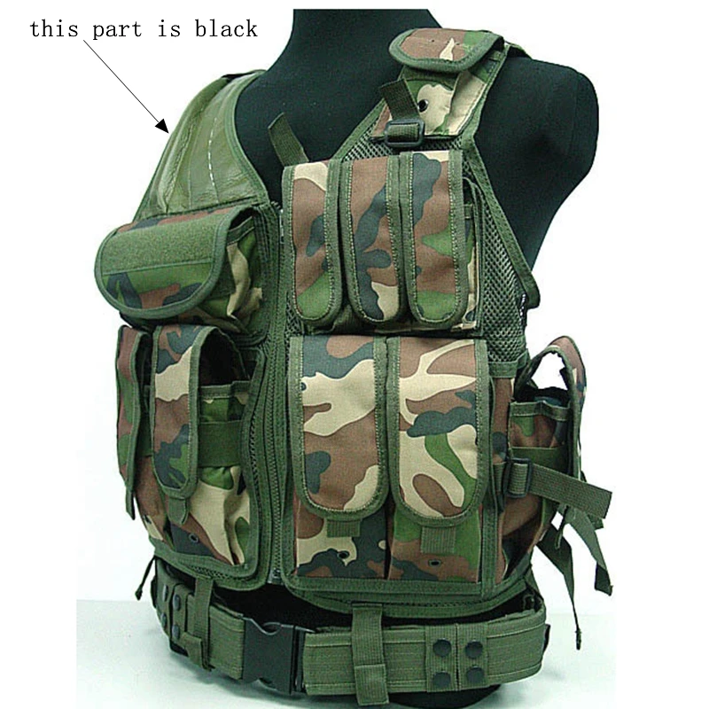 

High Quality Outdoor Tactical Vest Seal Camouflage Hunting CS Safety Vest Military Protective Training Combat Outdoor Products