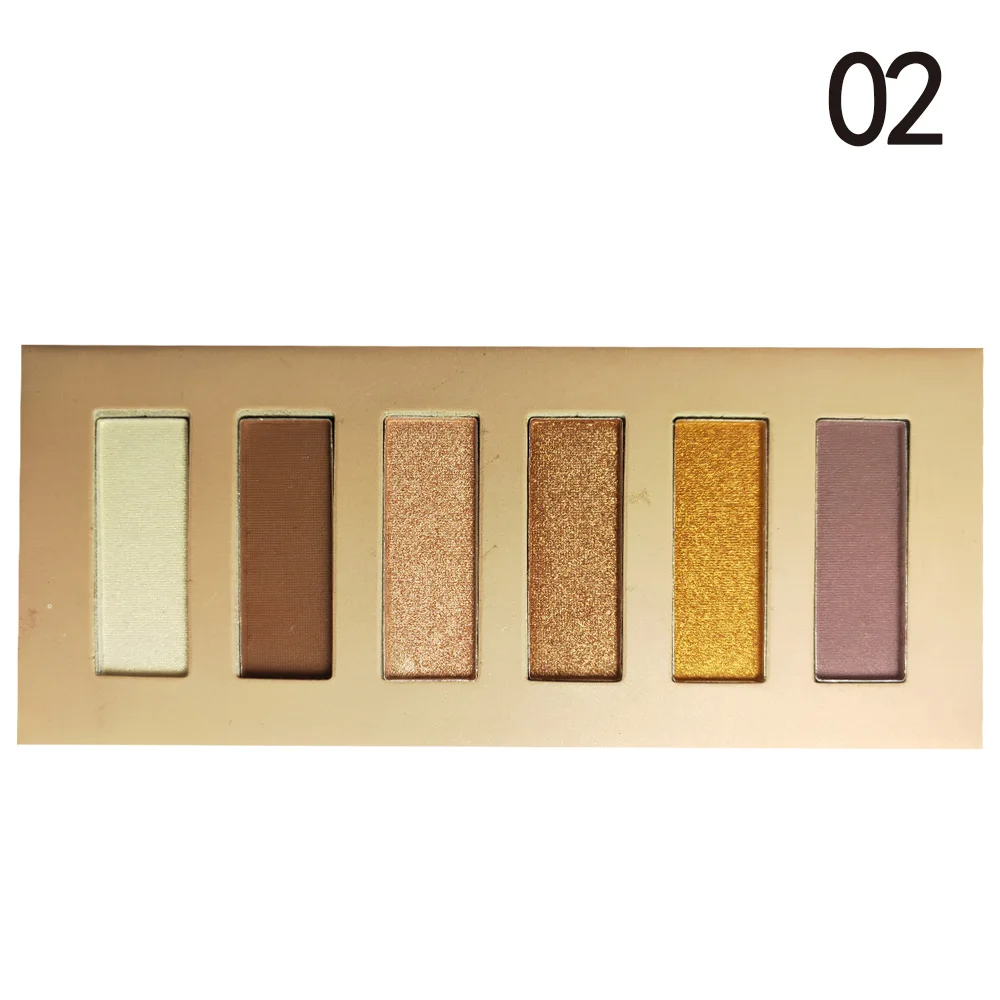 02-6colors ZD Brand Eye Makeup 2Pcs Matte Eyeshadow Palette Pigmented 12 Colors Eye Shades Powder Natural Color Eye Shadow Cosmetics F2183 - Цвет: 02-6colors