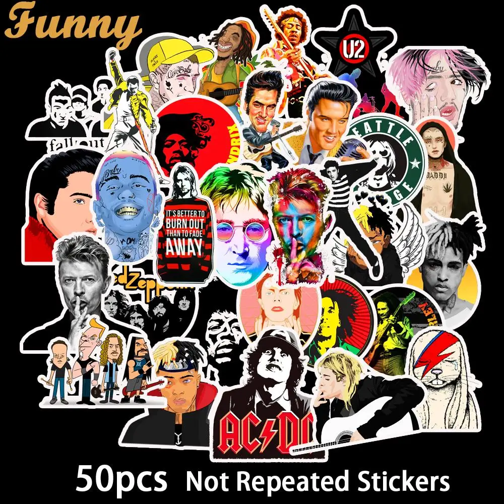 50 Pcs Rock Band Hip Pop Singer Stickers Cartoon Stickers Decal For Snowboard Lu Ebay 50 Pcs Rock Band Hip Pop Singer Stickers Cartoon Stickers Decal For Snowboard Lu Ebay
