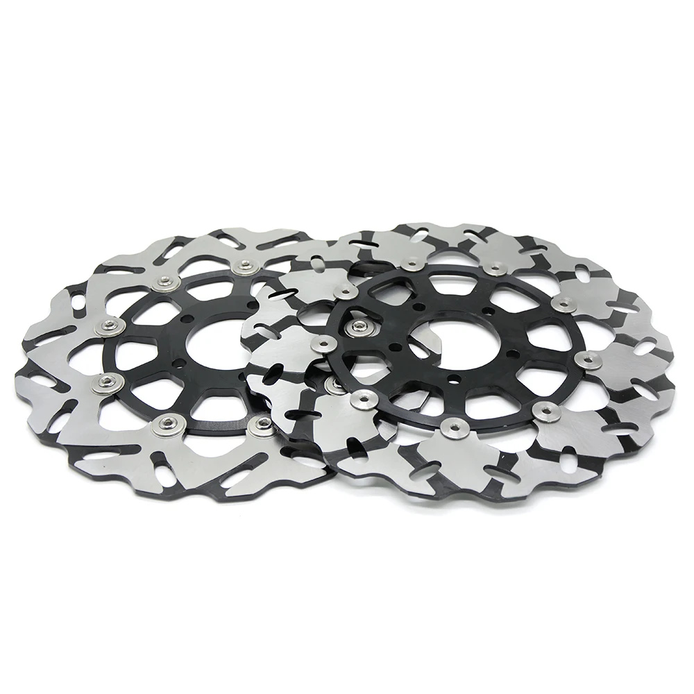 

2PCS High Quality CNC Motorcycle 1 pair Front Floating Brake Disc Rotor For SUZUKI GSXR1300 gsxr 1300 1999-2007