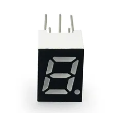 MCIGICM 100 шт. 7 сегментный общий анод 1 бит цифровой трубки 0,2" 0.28in. Красный светодиодный дисплей 7 сегментов светодиодный цифровой светильник