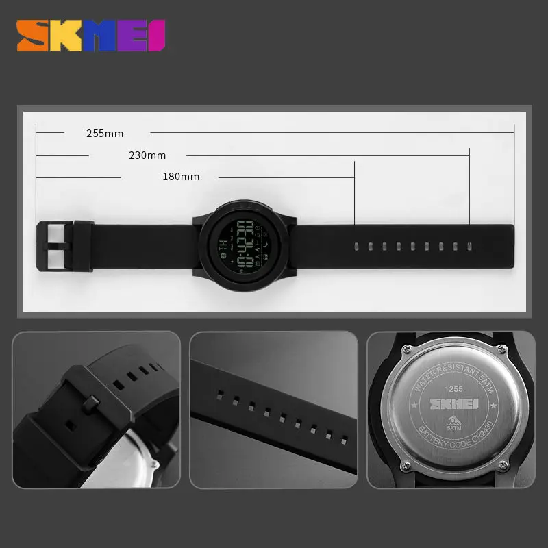 SKMEI Bluetooth мужские умные спортивные часы многофункциональные наручные приложение