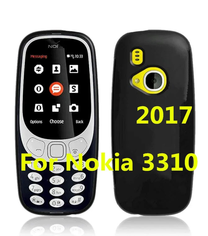 Чехол для Nokia 3310 ультратонкий черный матовый гелевый из ТПУ 2017 2 4 дюймовый