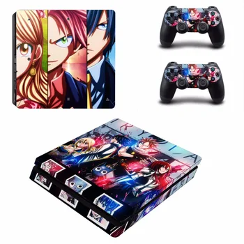 

Anime Fairy Tail PS4 Slim Skin Sticker For Sony PlayStation 4 Console and 2 Controllers PS4 Slim Skins Stickers Decal Vinyl