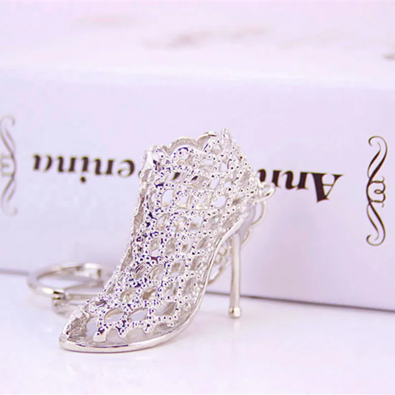 Цепочка для ключей с подвеской на высоком каблуке|crystal key holder|key holderfashion holder |