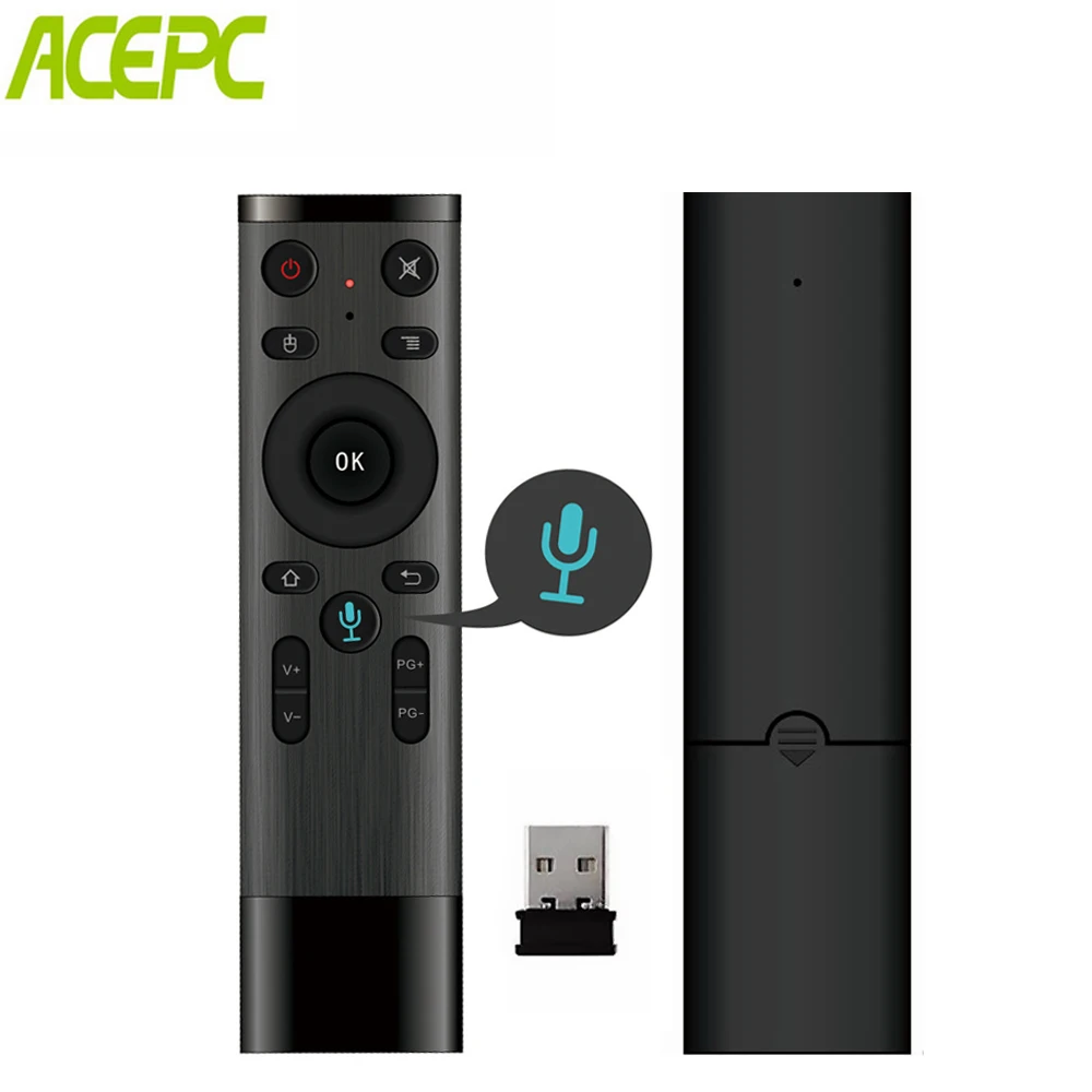 

Voice Remote Control Q5 Air Mouse 2.4GHz Wireless Remote Control with Microphone For Android TV Box H96 X96 mini A95X PRO