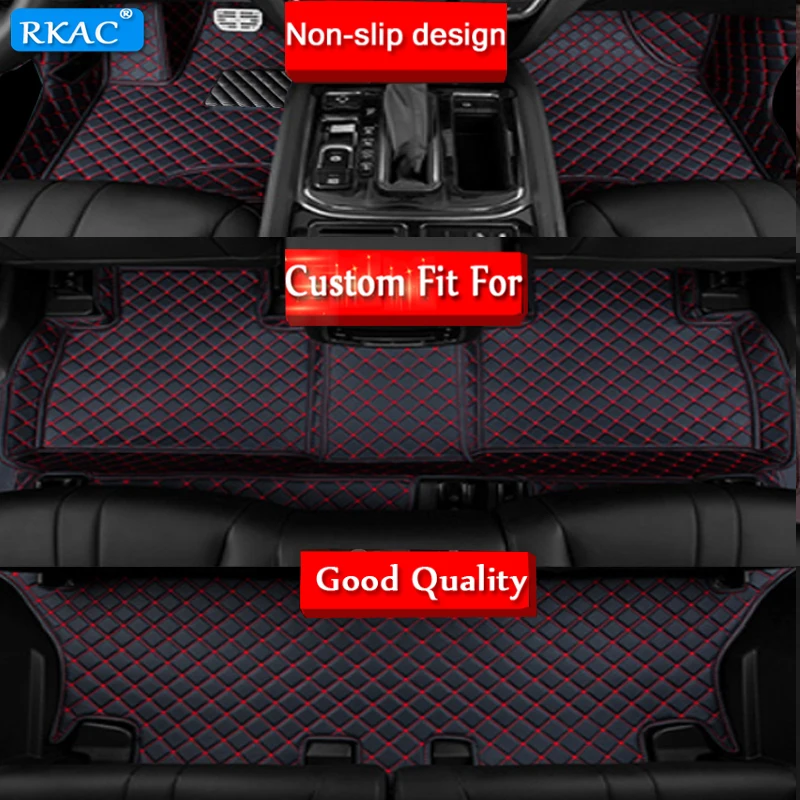 Автомобильные кожаные коврики RKAC 6 цветов для Toyota Alphard/Vellfire H30W 7 мест- водонепроницаемые автомобильные коврики 3D ковры