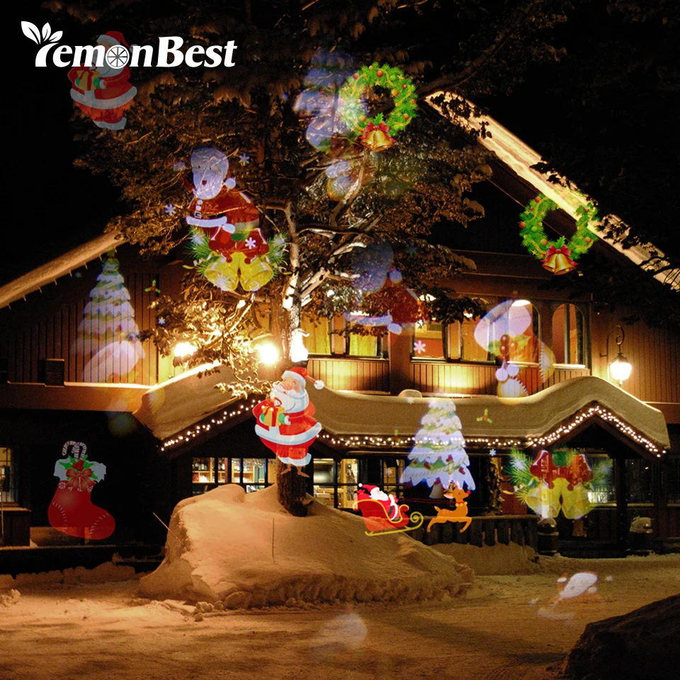 lemonbest 20 type 12w disco dj stage light waterproof outdoor led projector christmas lights