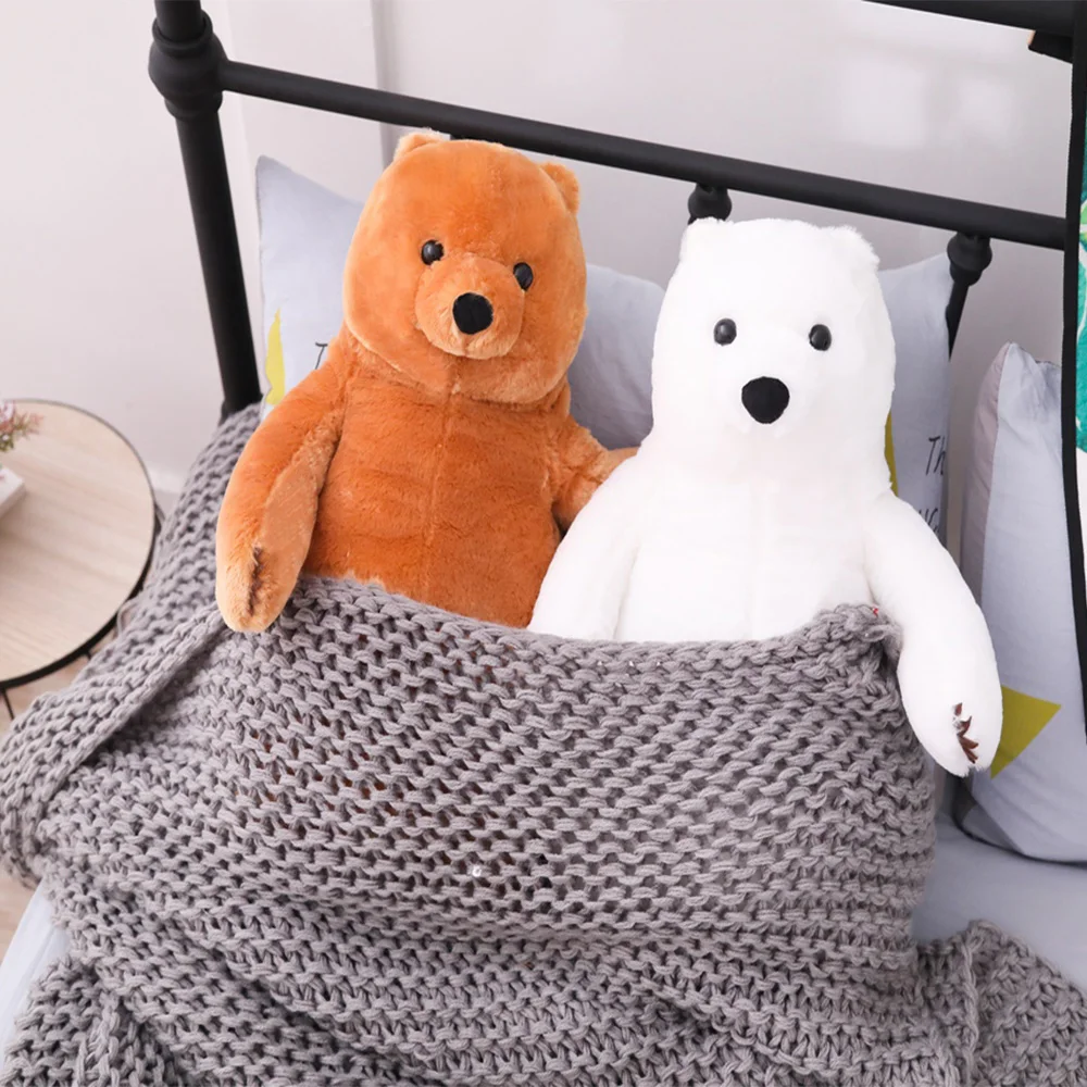 

Big Size Simulation Cartoon Funny Standing Posture Bown Bear Pillow Push Toys For Kids Couple Birthday Gift Price Reduction