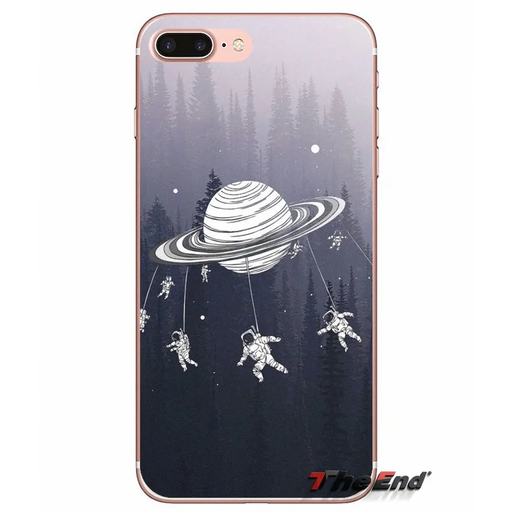 Для Sony Xperia M2 M4 M5 E3 T3 XA Aqua Z Z1 Z2 Z3 Z5 compact LG G4 G5 G3 G2 Mini астронавты Merry Go Round Planet Space